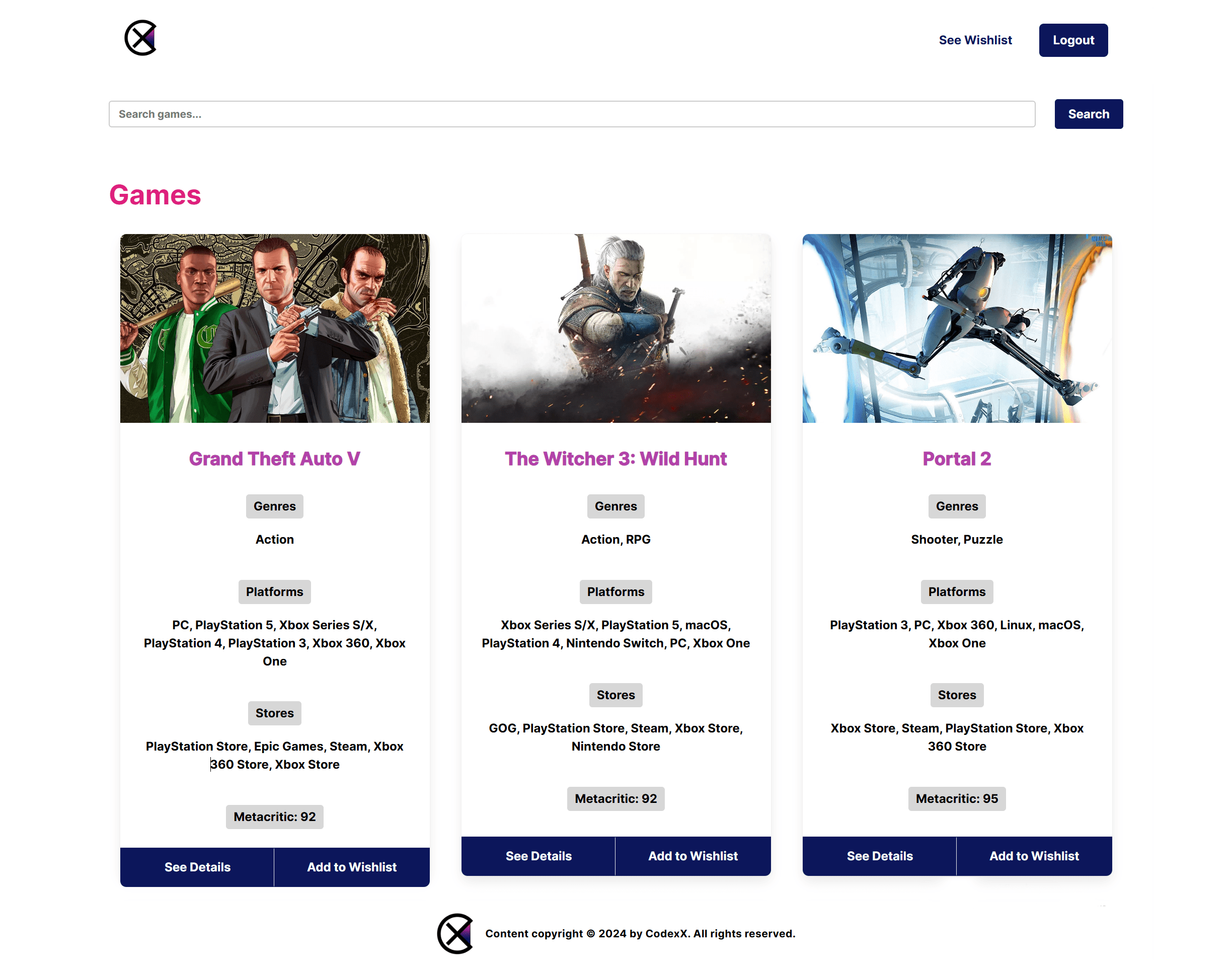 Empowering gamers to discover new titles and curate their ultimate wishlist with a personalized video game library platform.